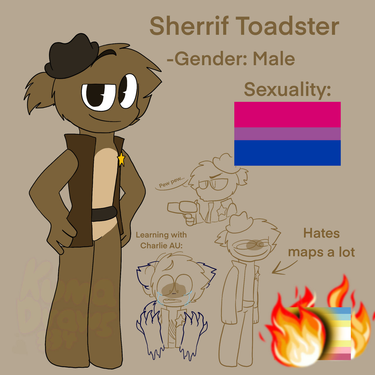Sherif Toaster Sherrif Toadster Ref by KumaDraws334 on DeviantArt