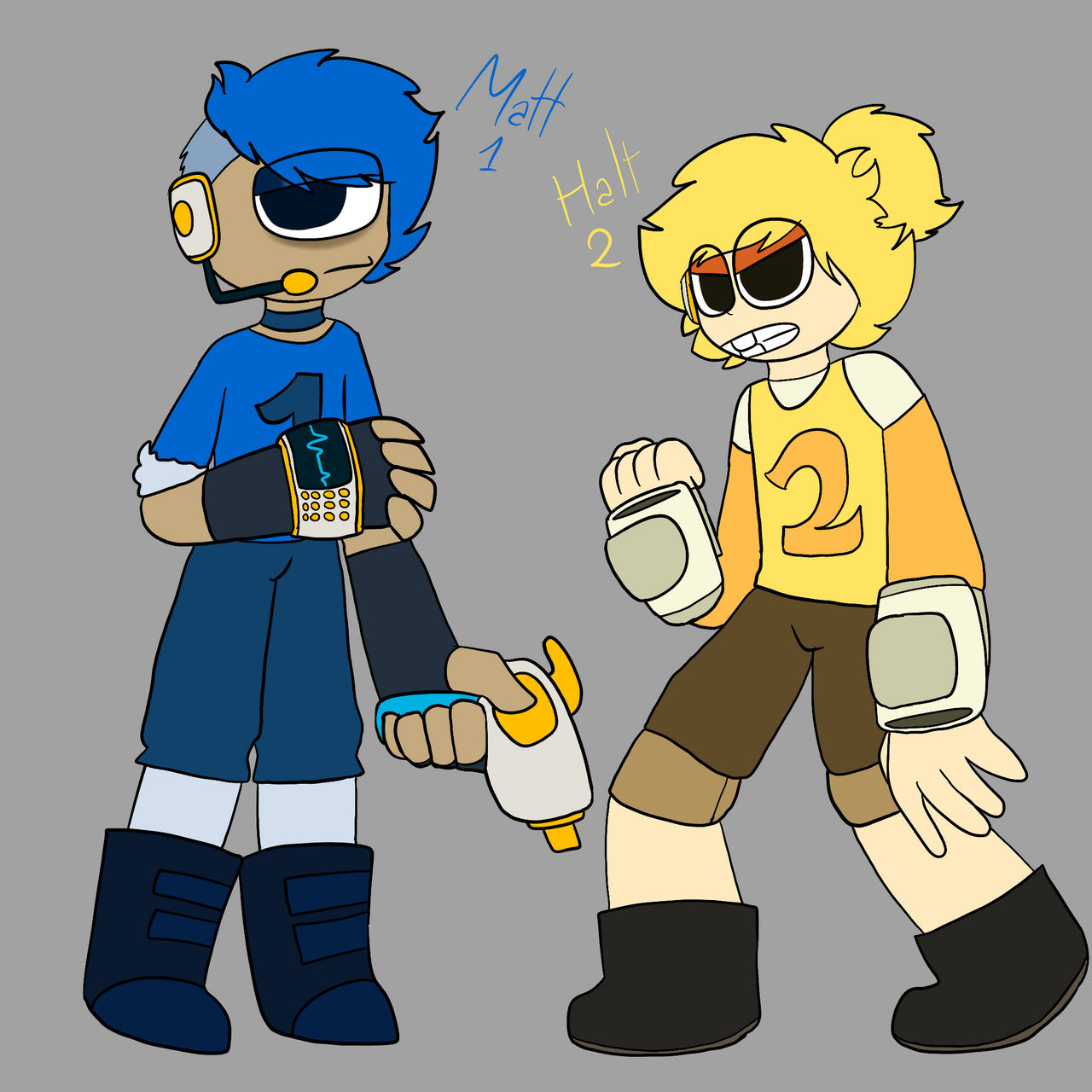 1 and 2 humanized by KumaDraws334 on DeviantArt