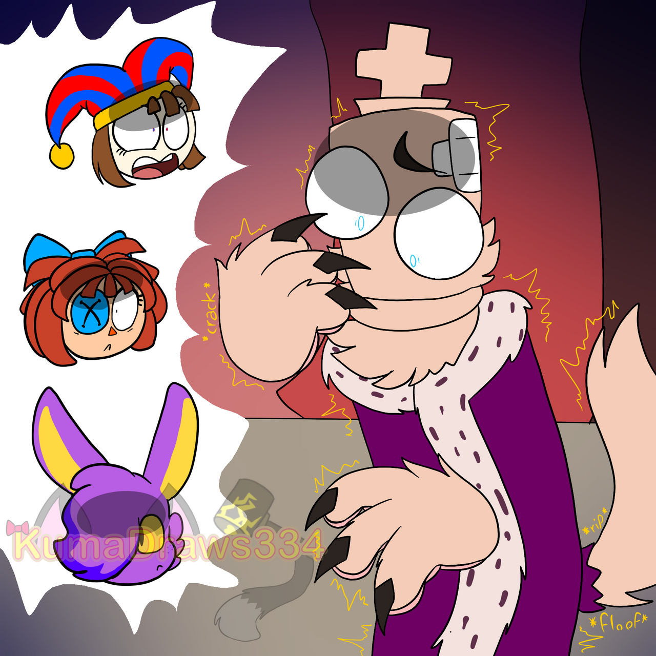 Kinger Being Ripped Kinger: What is happening to me..?! by KumaDraws334 on DeviantArt