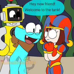 Finding Pomni - Pomni enters the tank