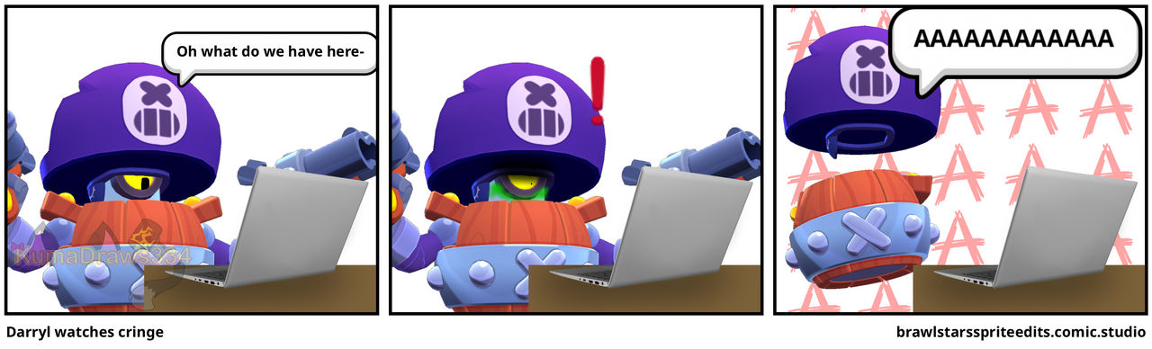 Cringe Border Darryl sees cringe by KumaDraws334 on DeviantArt