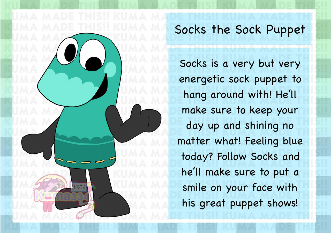 Puppet Socks Deviantart DW OC | Socks the Sock Puppet! by KumaDraws334 on DeviantArt