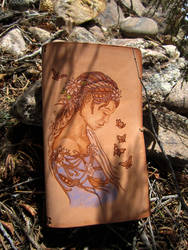 Dreamer Fairy and Butterflies Pyrography Journal