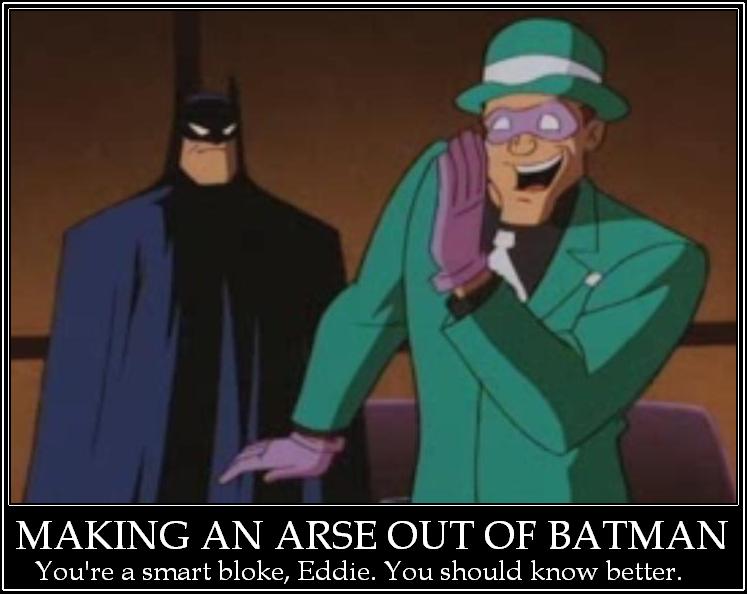 Riddler Demotivational Poster