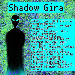 [OC] Shadow Gira (ReDesign)