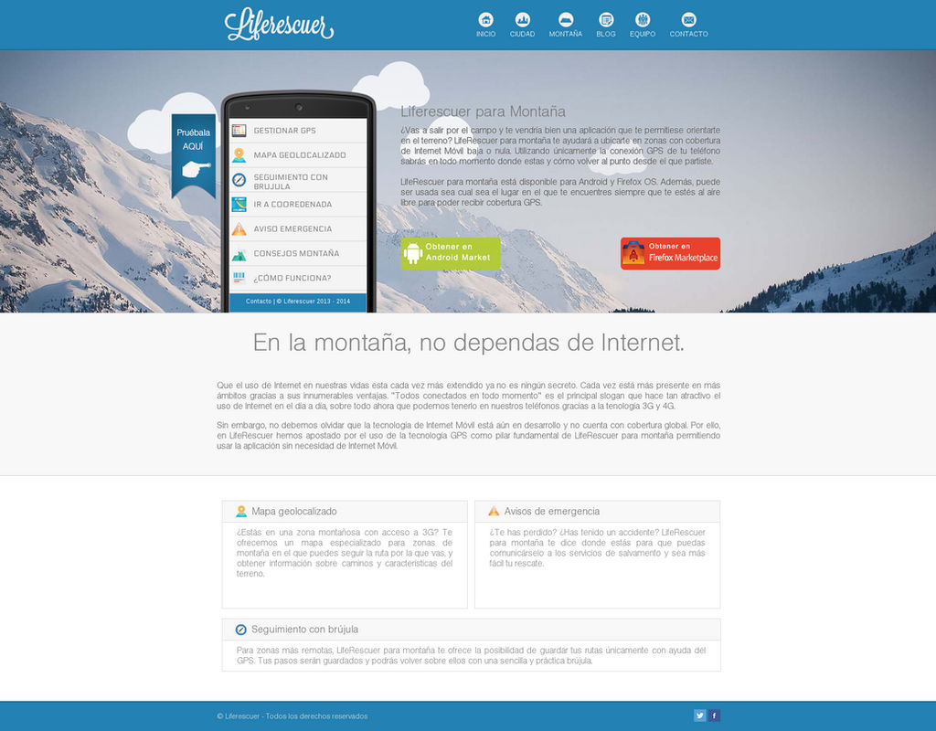 Liferescuer Website by en3sis