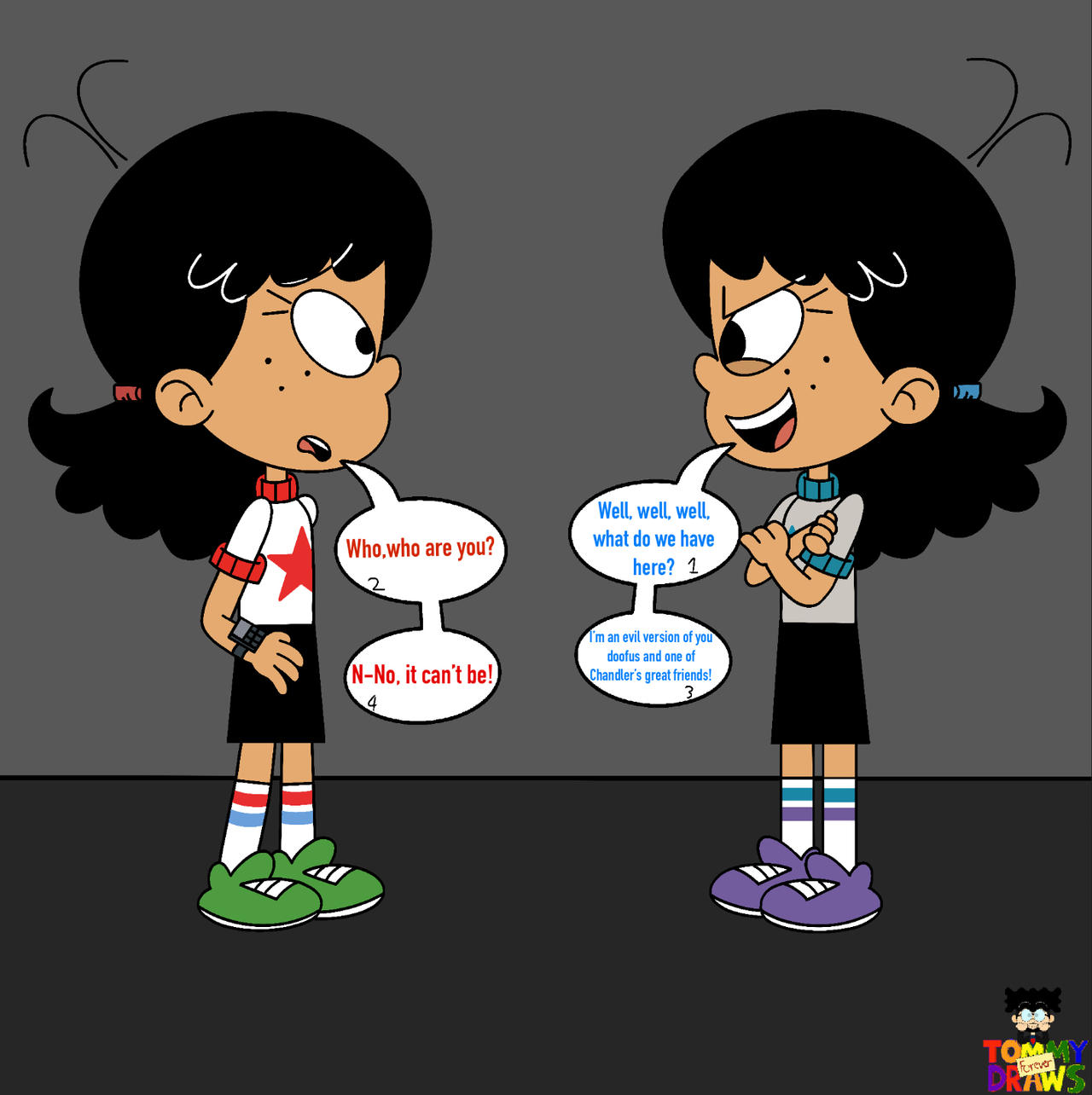 Stella meets Evil Stella by TommyDrawsForever on DeviantArt