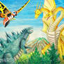 Godzilla vs King Ghedorah vs Mothra