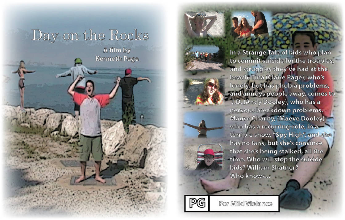 Lake Film Posters- Day on the Rocks Front and Back by Fiction-Art-Author Lake Film Posters- Day on the Rocks Front and Back by Fiction-Art-Author