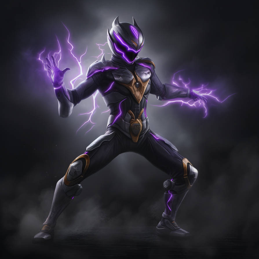 Power Rangers Morphing Ai Computer A Purple and Gray Power Ranger- Ai Art by Fiction-Art-Author on DeviantArt