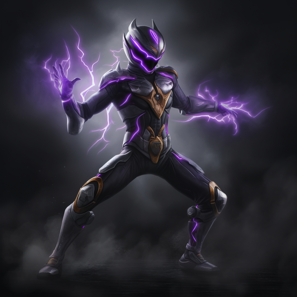 A Purple and Gray Power Ranger- Ai Art by Fiction-Art-Author on DeviantArt
