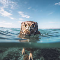 An Owl to Shore- Ai Art
