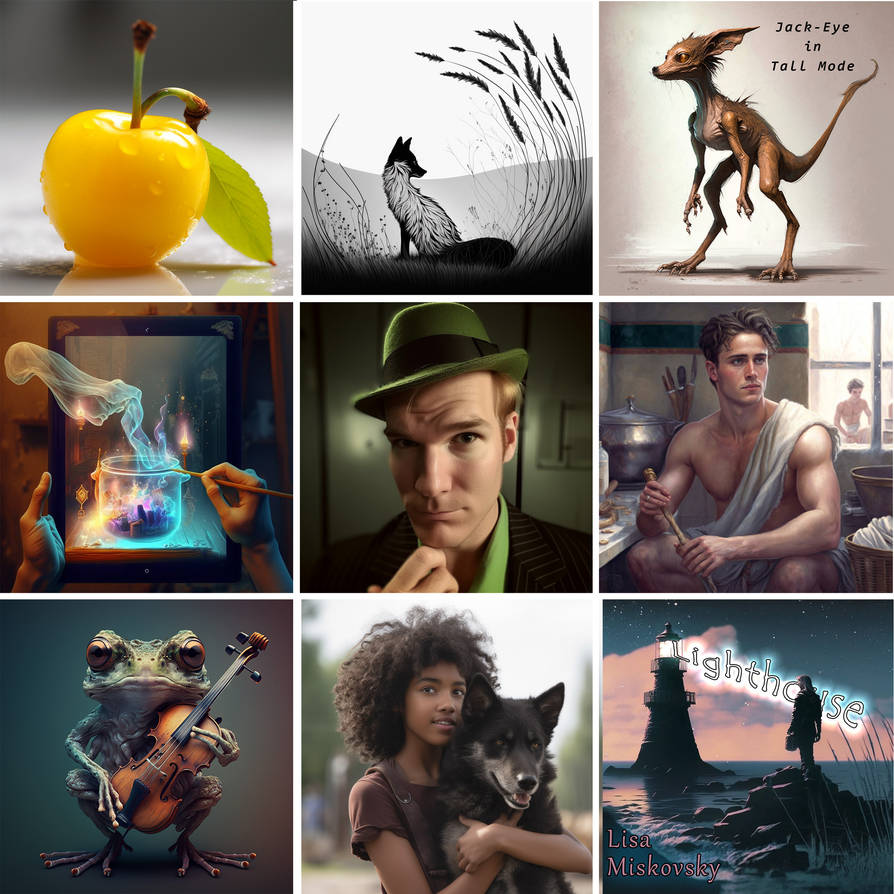 Deviantart Author Top 9 Ai Art Pics of 2023 by Fiction-Art-Author on DeviantArt
