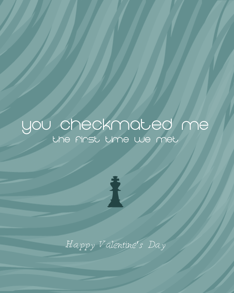 Valentine's Day Card: Checkmated