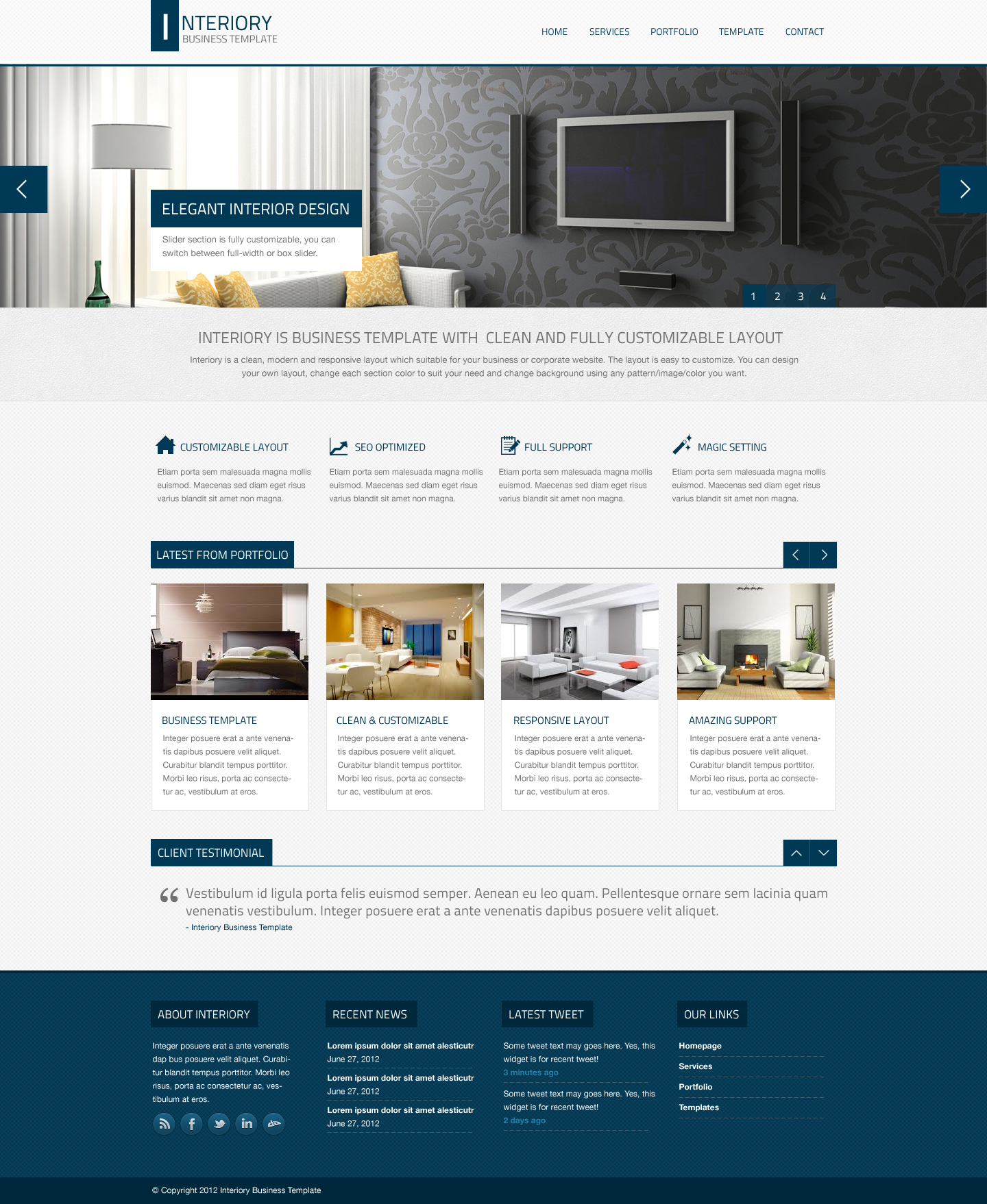 Interiory - Business And Corporate Theme