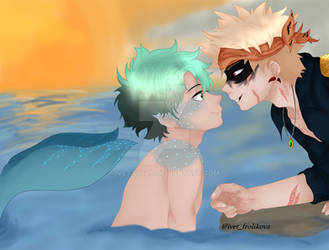 Merman and pirate AU!BAKUDEKU