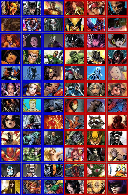 DC vs. Marvel Fan-Made Roster by animeXboy on DeviantArt