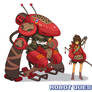 RobotQuest Girl Red