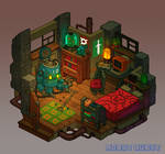Robot Quest Player Room by Nerd-Scribbles