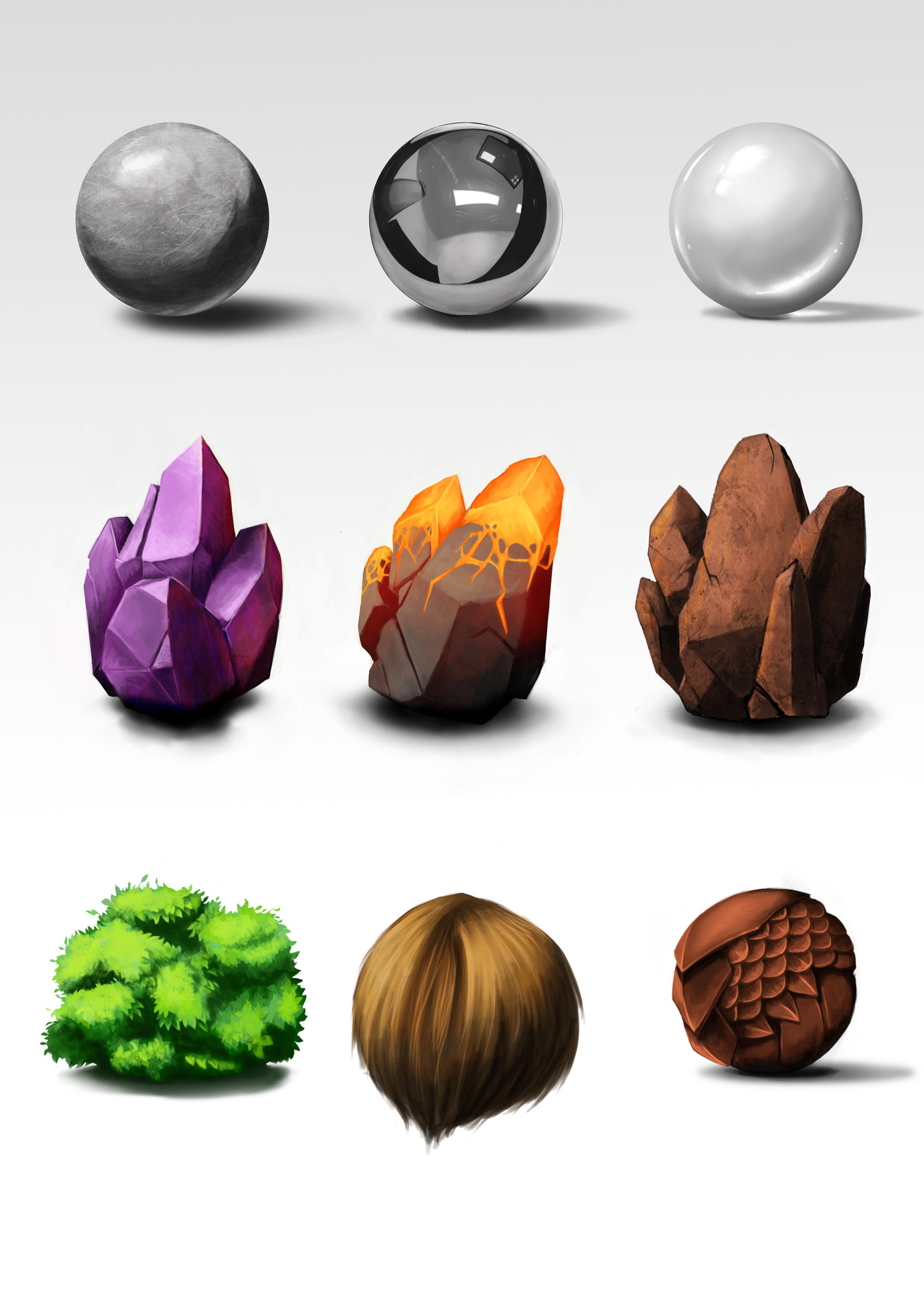 Materials Study by LoopSL on DeviantArt