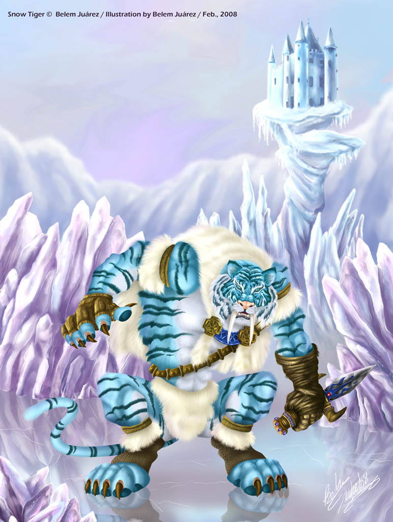 Snow Tiger by Mavrika on DeviantArt