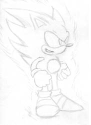 Classic Super Sonic drawing