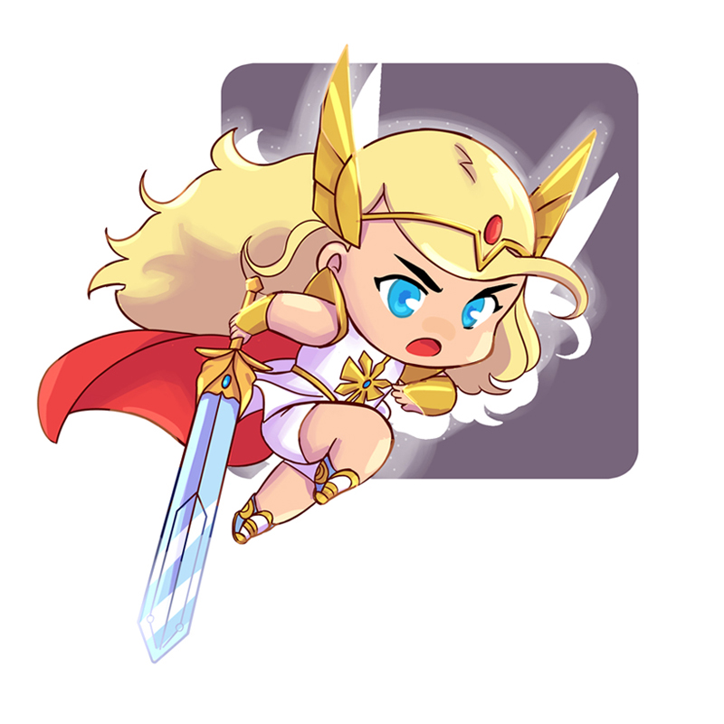 Chibi Ra Chibi She-Ra by Maggella on DeviantArt