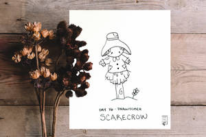 Drawtober Day 16 - Scarecrow