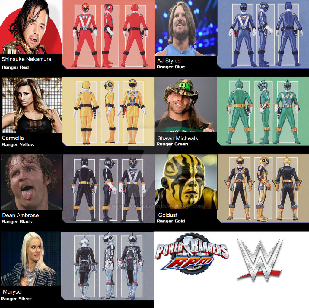 WWE and Power rangers rpm by HappyscaryDean31 on DeviantArt