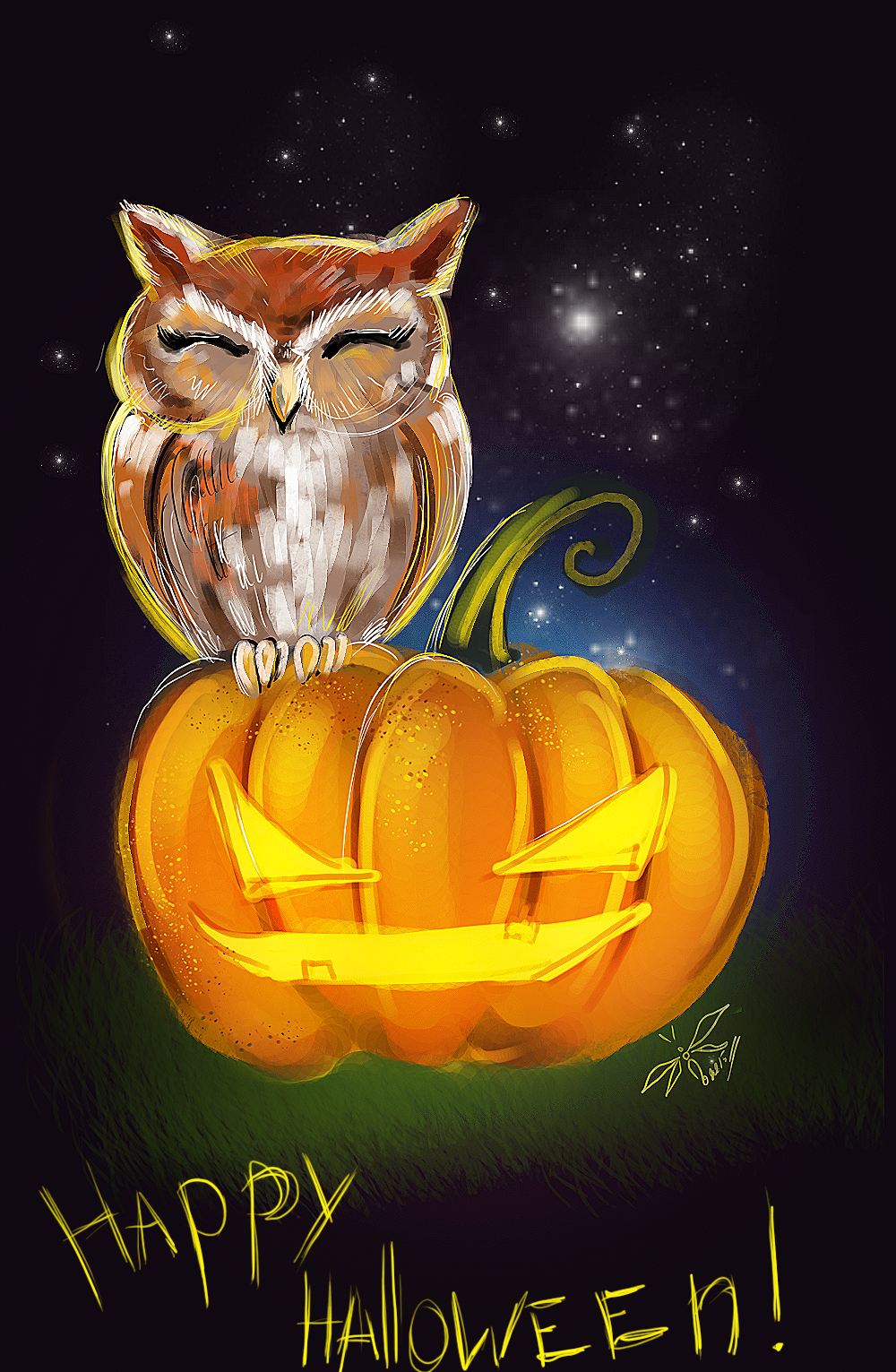 Halloween owl