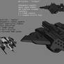 UNSC Kindjal Fighter and Rapier Drone