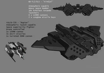 UNSC Kindjal Fighter and Rapier Drone