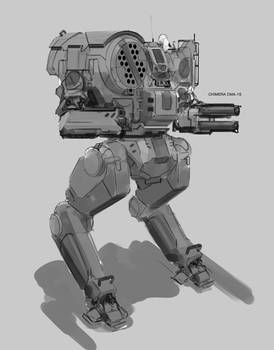 Battletech Chimera Sketch