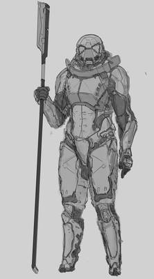 Pole arm trooper sketch sketch