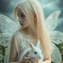Fairy white with bunny