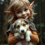Elf girl puppy