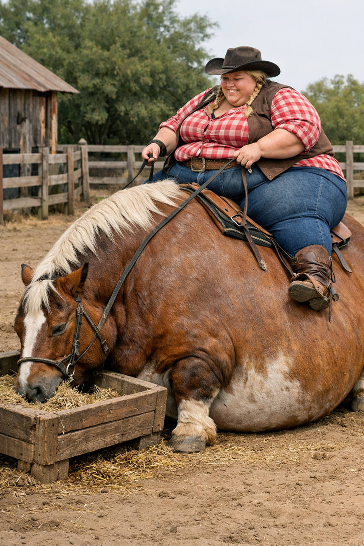 Slop Rider Enormous rider on fat horse by AI-Slop on DeviantArt