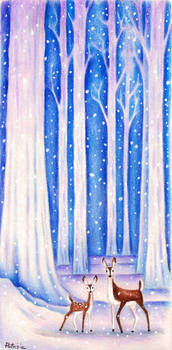 Frosty enchanted woods