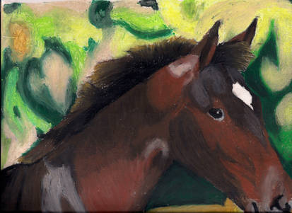 Horse Oil Pastel