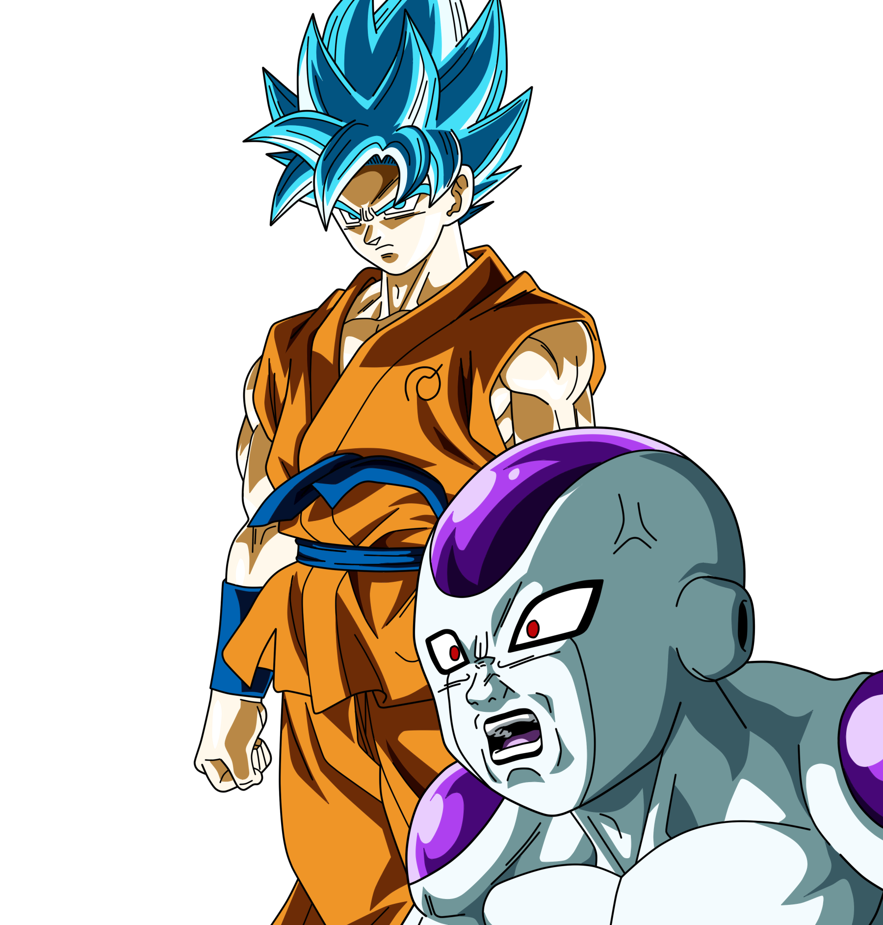 Goku SS Blue y Freezer #1 by TaikeruRekujin on DeviantArt Goku SS Blue y Freezer #1 by TaikeruRekujin on DeviantArt