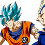 Goku SS Blue y Vegeta New Form