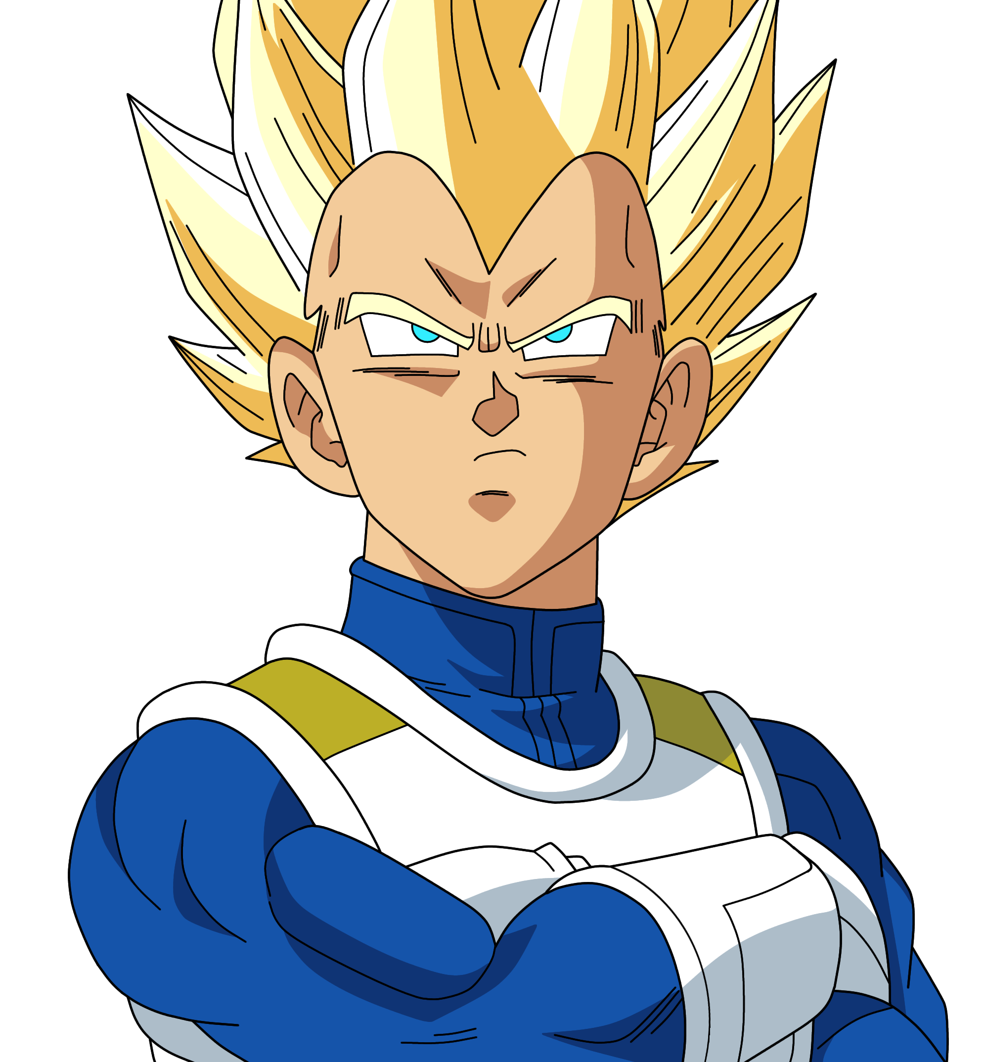 Vegeta SSJ Blue 2 (Alt.2) by SSJROSE890 on DeviantArt