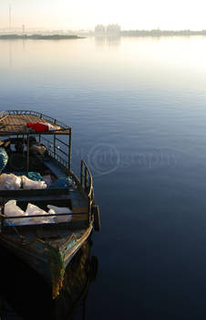 Boat on the Calm Nile