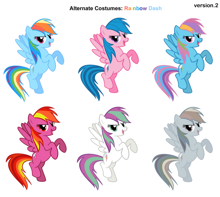 FiM skins: Rainbow Dash v2