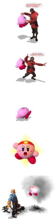 What would happen if Kirby swallows The Solider?