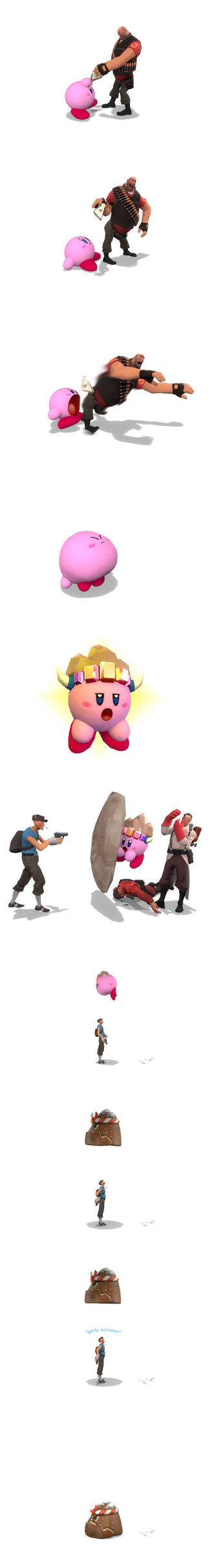 What would happen if Kirby swallows The Heavy?