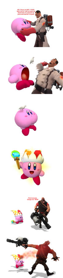 What would happen if Kirby swallows The Medic?