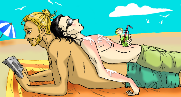 Loki you have to daub the sunscreen