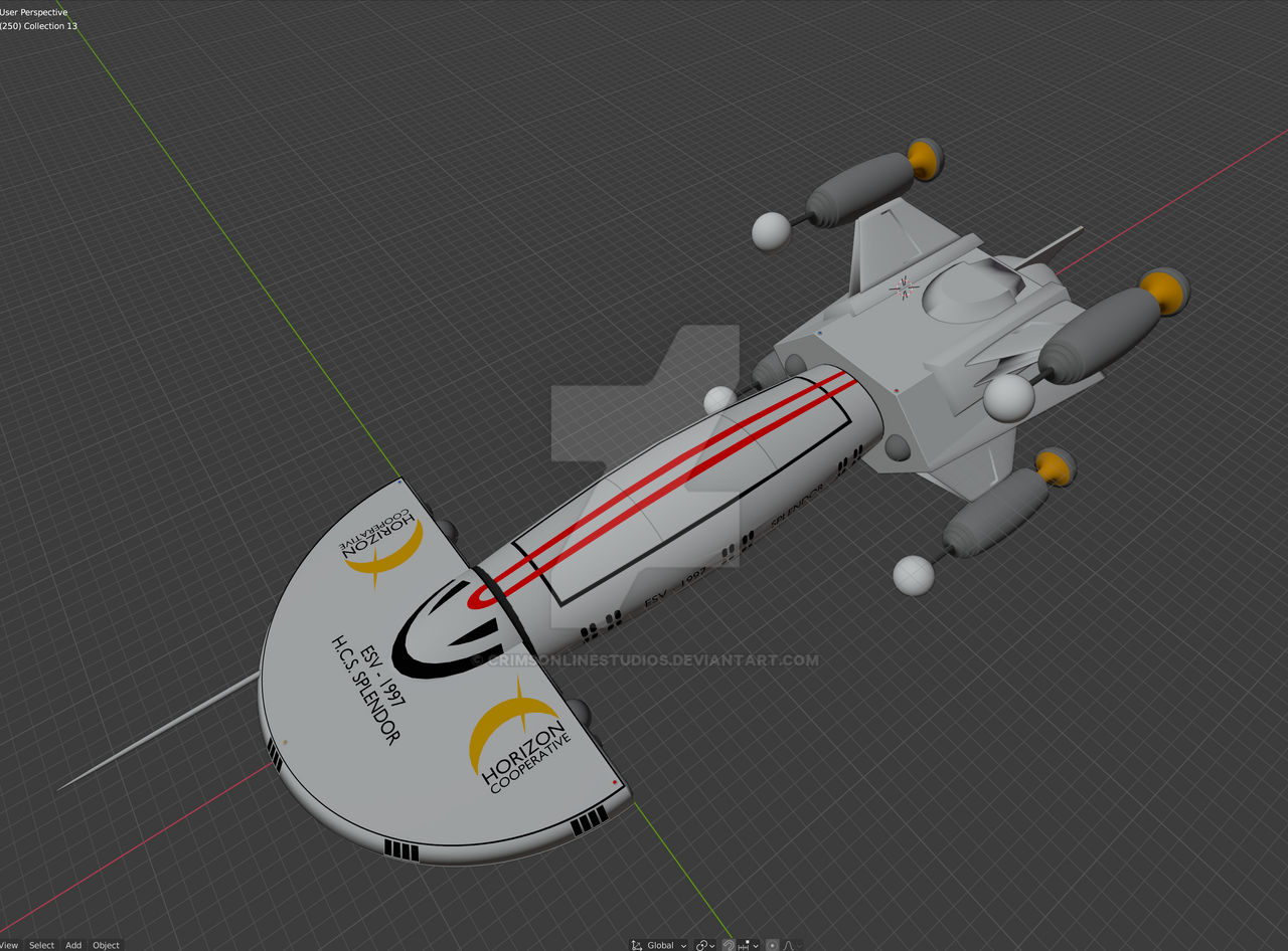 The Splendor - dorsal view by CrimsonLineStudios on DeviantArt