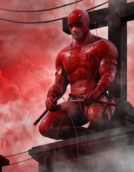 Daredevil 3d by MarcMons007
